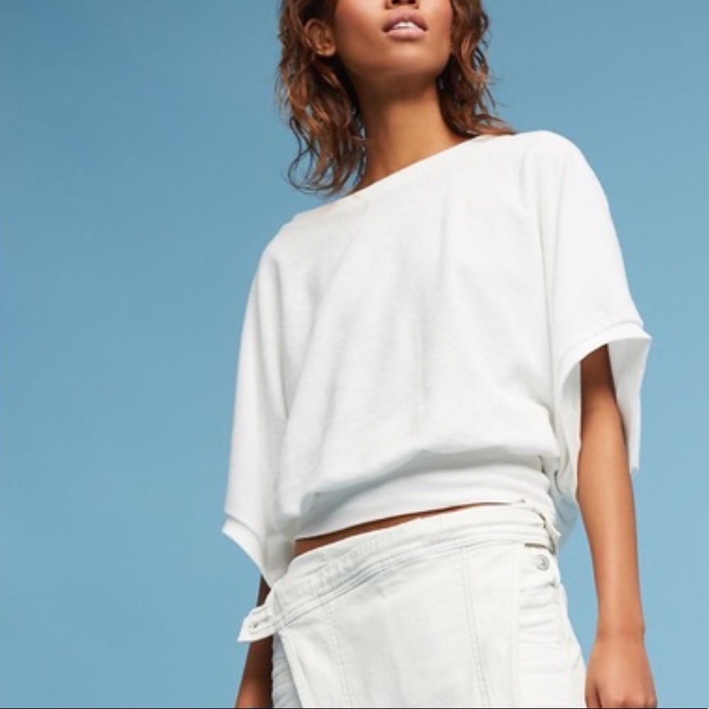 Anthropologie Beasley Banded Pullover Top M